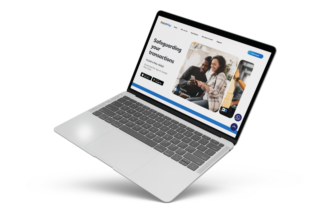 Computer and tablet with ilustrations of Omaca